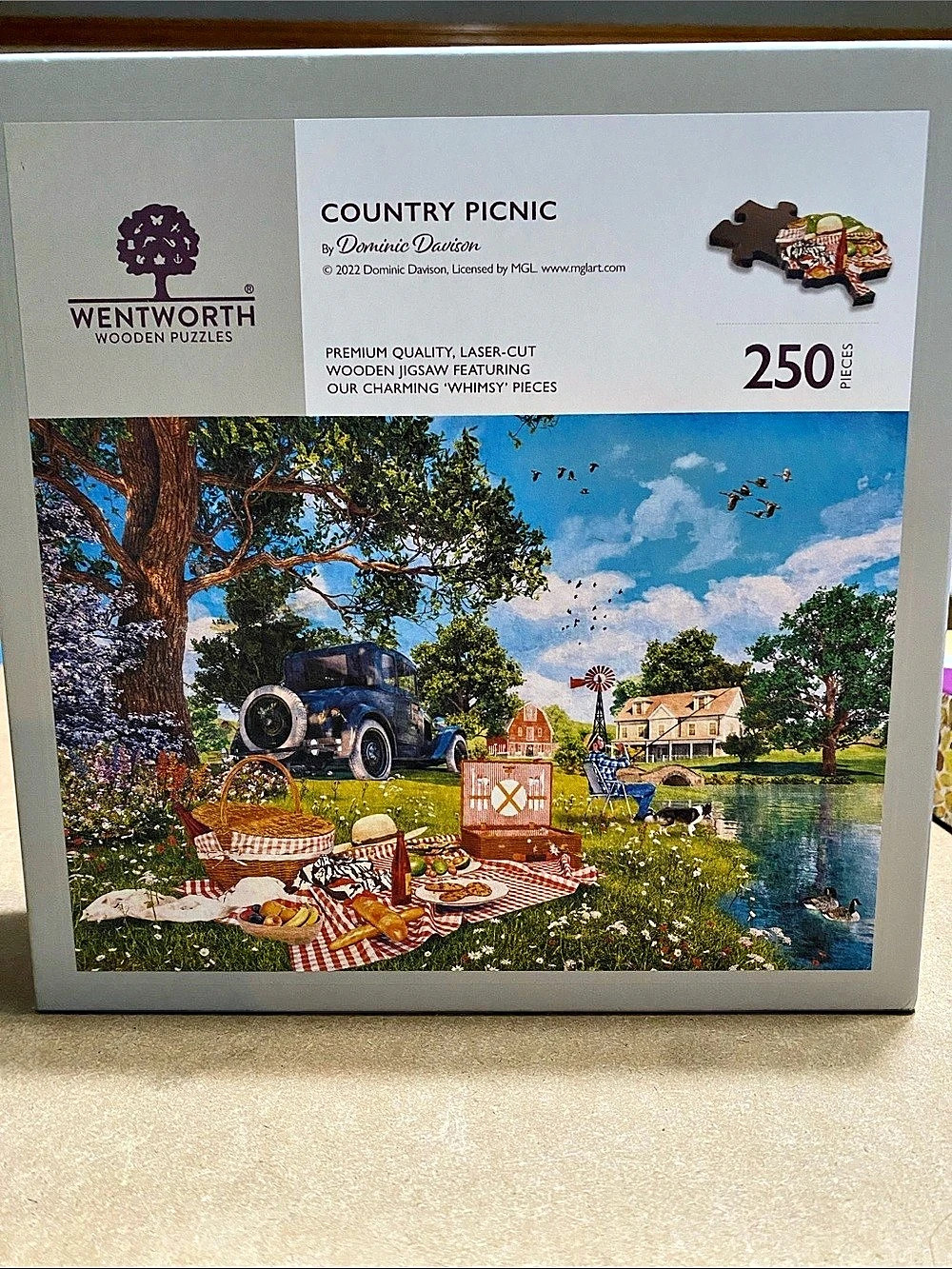 Wentworth Wooden Puzzles Country Picnic by Dominic Davison 250-Piece Wooden